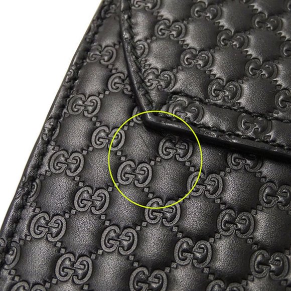 GUCCI Bag Women's Shoulder Microsima Horsebit Leather Black 449635 Chain - Picture 12 of 16